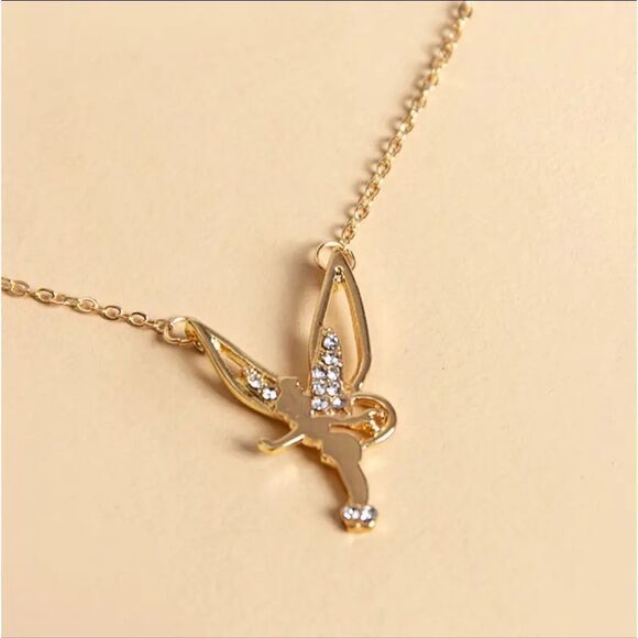 Trendy cartoon rose gold plated angel pendant necklace - Picture 6 of 11